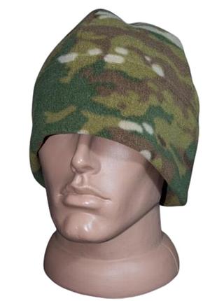 Шапка флісова військова kirasa ki829 280 г/м onesize камуфляж