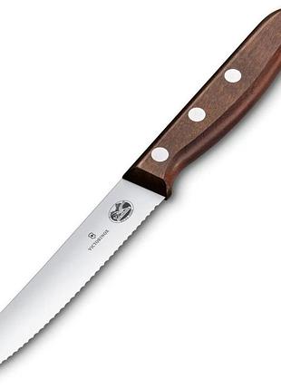 Нож для нарезки помидор victorinox wood 11 см (vx50830.11g)