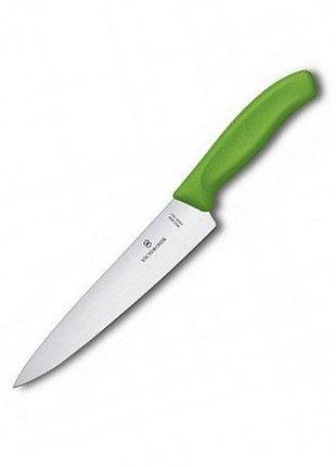 Ніж victorinox swissclassic carving 19 см обробний для м'яса, зелений (vx68006.19l4b)