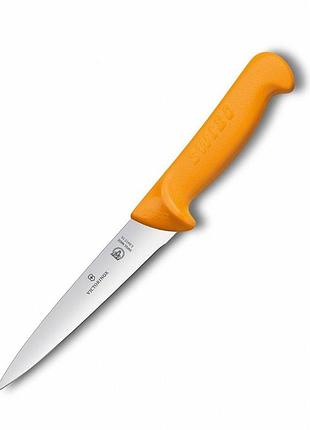 Ніж для м'яса victorinox swibo sticking (18 см, оранжевий, vx58412.18)