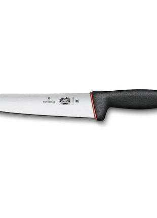 Кухонний ніж victorinox fibrox butcher 200 мм, чорний, для професійного та домашнього використання (vx55203.20d)