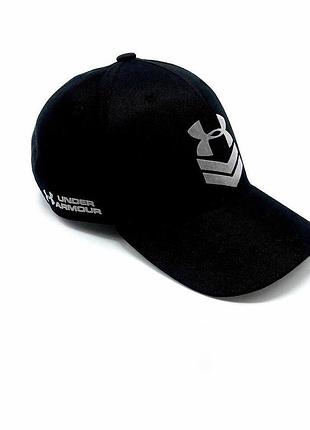 Бейсболка under armour, мужская летняя кепка андер армор черного цвета, кепка project rock
