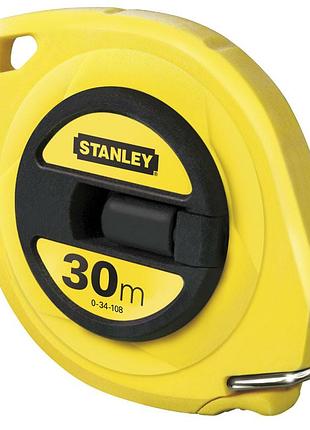 Рулетка-лента stanley longtape 0-34-108, 30 м, 9,5 мм, прочный пластиковый корпус для строительства и ремонта