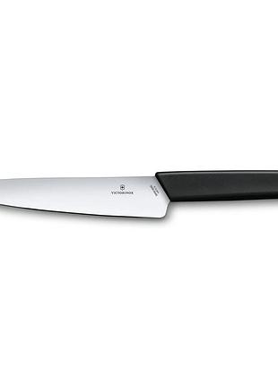 Ніж victorinox swiss modern carving 19 см, чорний, модель vx69013.19b