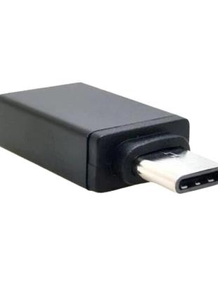 Переходник с телефона на флешку otg usb - type-c 3945 black