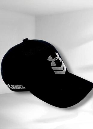 Бейсболка under armour, мужская летняя кепка андер армор черного цвета, кепка project rock