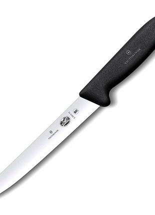 Ніж для тонкого нарізання victorinox vx52803.18 fibrox, 315 мм, чорного кольору