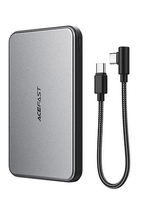 Повербанк acefast m30 5000 mah wireless 2×usb type-c черный (24497)