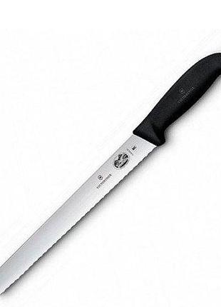 Ніж для нарізки victorinox fibrox larding, 25 см, чорний (vx54233.25)
