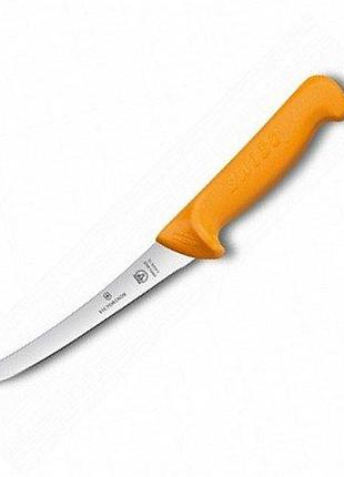 Ніж для обробки м’яса victorinox swibo vx58406.13 гнучкий 13 см, помаранчева ручка