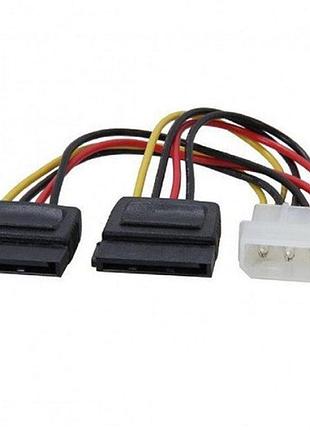 Кабель питания kingda s0449 molex 4 pin - 2xsata power female