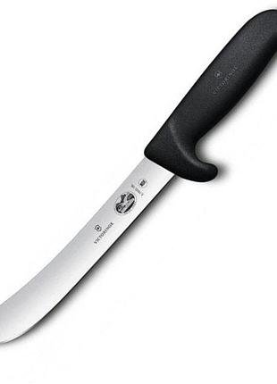 Ніж для м'яса victorinox fibrox butcher, 18 см, чорний (vx57603.18l)