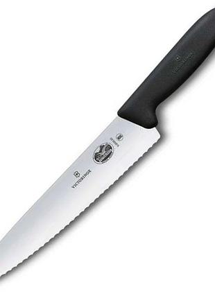 Ніж для нарізки victorinox fibrox carving 315 мм, чорний, модель vx52033.19