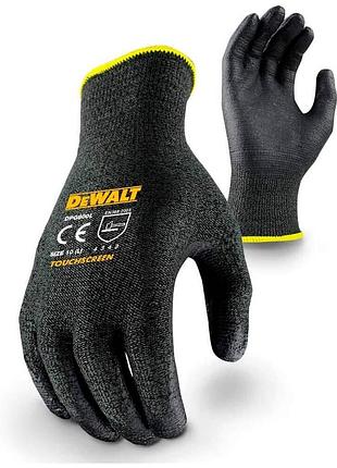 Універсальні рукавички dewalt dpg800l, розмір l/9, hppe + nbr гума, з чутливістю до сенсорних екранів
