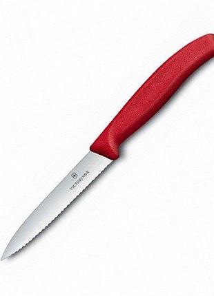 Ніж для обробки овочів victorinox swissclassic paring 222 см, червоний, модель vx67731
