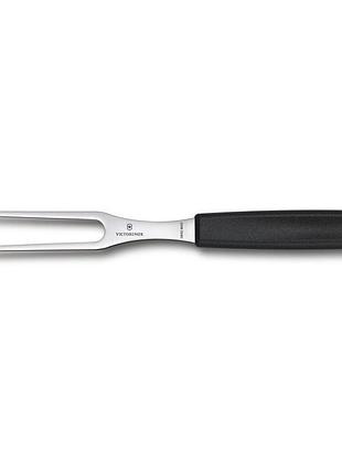 Вилка victorinox carving 382 мм кухонная с черной ручкой vx52103.15