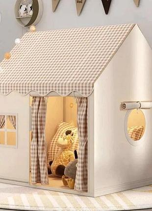 Дитячий ігровий намет-будиночок home коричневий