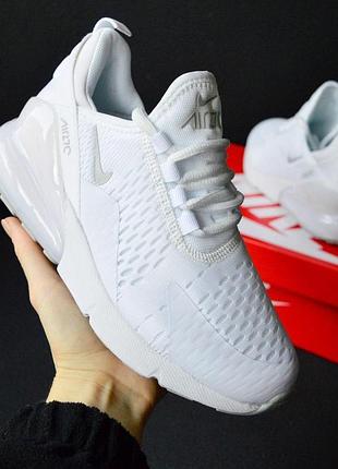 Nike air max 270 white жіночі кросівки білі розмір 40/25,5см