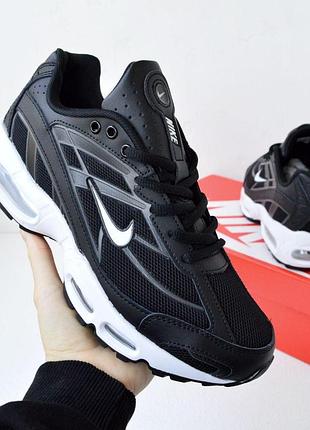Nike shox black white чоловічі кросівки чорні з білим розмір 43/27,5 см 42