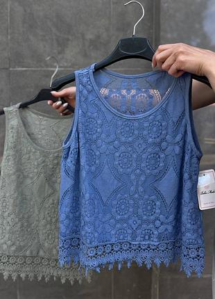 Ліквідаційний розпродаж 🤑 класні майки топи з котонового мережива