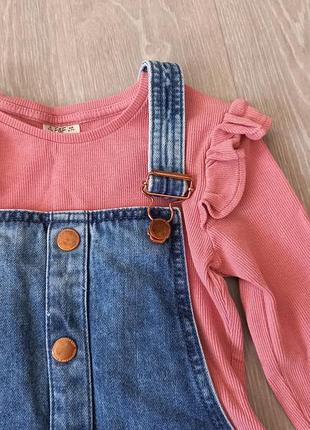 Джинсовый сарафан для девочки 6-7 лет 3