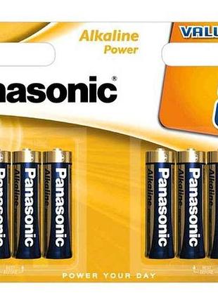 Батарейка щелочная lr6/aa 8шт (блистер) тм panasonic