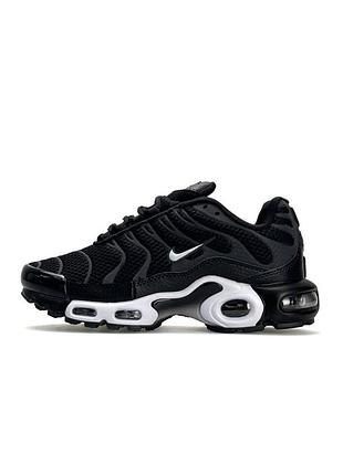 😍 женские кроссовки nike air max plus white black reflective