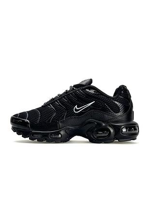 😍 женские кроссовки nike air max plus all black white
