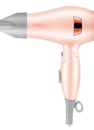 Фен 1000вт складной v-432 pink, 3 уровня обдува, низкий уровень шума тм vgr
