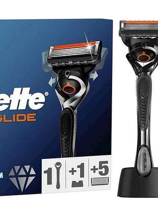Станок для бритья 1шт fusion proglide с 4 сменными картриджами подставка тм gillette