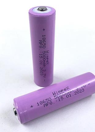 Акумулятор wimpex 18650 pink 18650/ 4,2v/5000mah (400 шт/ящ)