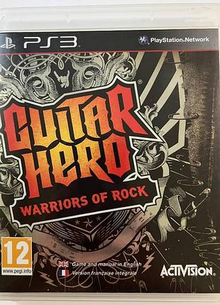 Guitar hero warriors of rock, б/у, английская версия - диск для playstation 3