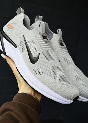 Nike shield gray black мужские мокасины-кроссовки серые с черным размером 43/27,5см