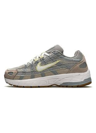 😍 женские кроссовки nike p-6000 w light grey beige