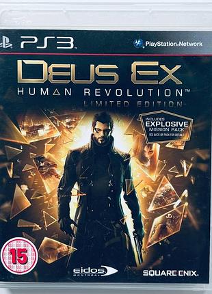 Deus ex human revolution limited edition, б/у, английская версия - диск для playstation 3
