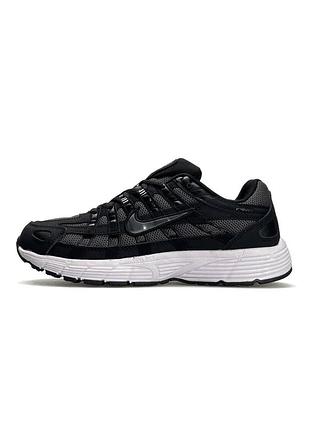 Мужские кроссовки nike p-6000 m black grey white