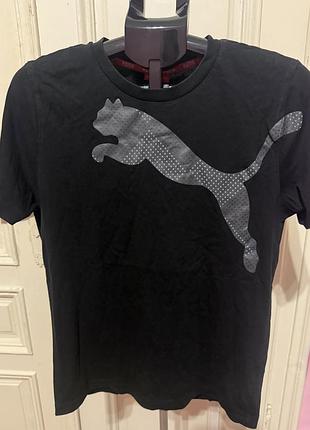 Чорна чоловіча футболка puma ( оригінал)