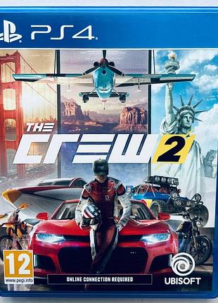 The crew 2, б/у, русская версия - диск для playstation 4