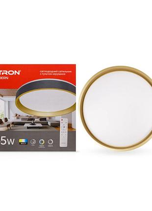 Светодиодный светильник smart modern 1-esp-2004 45w gold&black ip20 etron