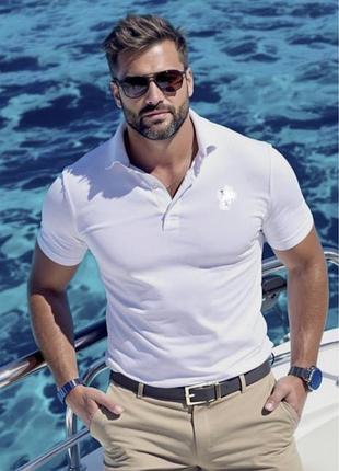 Хлопковая мужская футболка поло xl/xxl