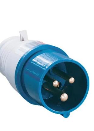 Вилка силова 220в, 32а, 3к (2p+pe), ip44 technosystems 023 ( tnsy5500435)