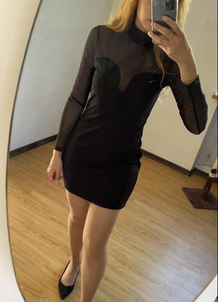 Чорна сукня h&m міні