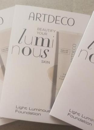 Пробники artdeco light luminous foundation 14, 3 шт.