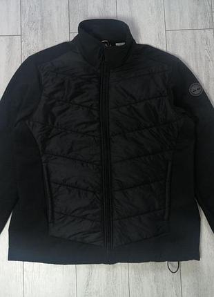 Чорна куртка timberland softshell hybrid на флісі, розмір l