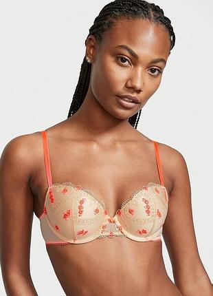 Бюстгальтер victoria's secret dream angels с вышивкой в ​​виде сердечек
