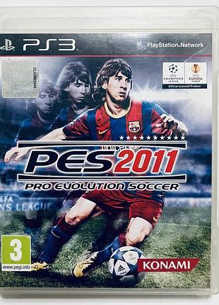 Pro evolution soccer 2011, б/у, английская версия - диск для playstation 3