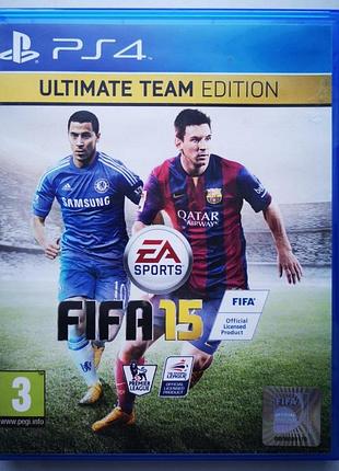 Fifa 15: ultimate team edition, б/у, русская версия - диск для playstation 4