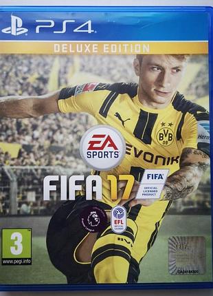 Fifa 17 deluxe edition, б/у, русская версия - диск для playstation 4