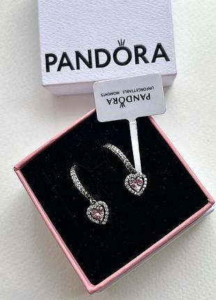 Срібні сережки pandora 925 проба