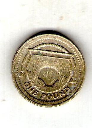 Большая британия королева елизавета ii 1 фунт, 2006 год никель-латунь, 9.5g, ø 22.5mm no278